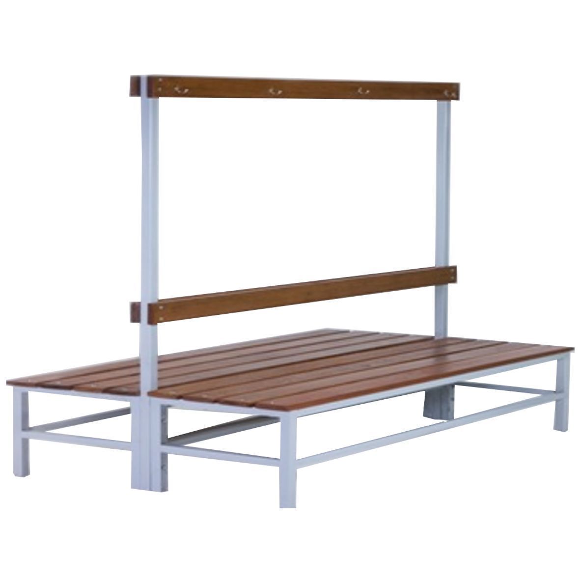 Banco Vestiário com cabideiro Duplo