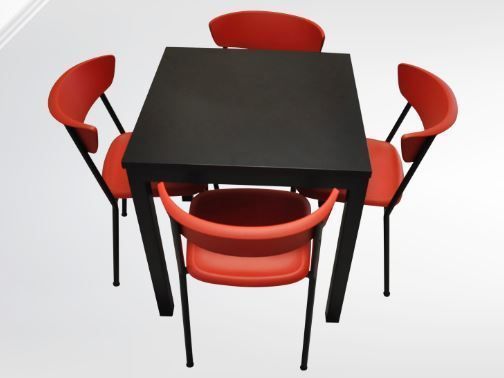 Conjunto Mesa MR com 04 cadeira Bit