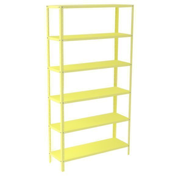 Estante de aço 06 Prateleiras Ch 26 - Med.:2,00x0,92x0,30 suporta até 20 kg/vão
