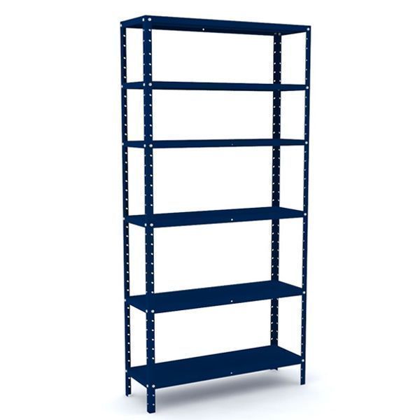 Estante de aço 06 Prateleiras ch 26 - Med:2,00x0,92x0,40 - suporta até 25kg/vão