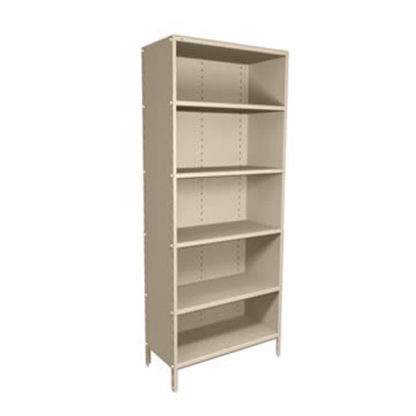 Estante de aço 06 prateleiras - Med.:2,00x0,92x0,30 c/ lateral e fundo - Ch 24 - suporta até 40 kg