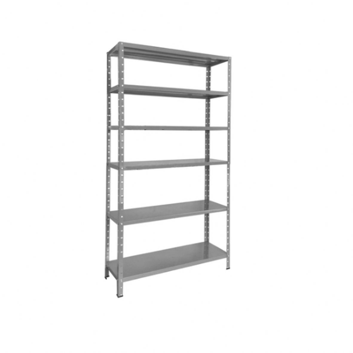 Estante de aço c/ 06 prateleiras - med 2,00x0,92x0,30