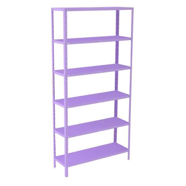 Estante de aço Modular 06 Prateleiras - Ch 26 - Med.:1,76x0,92x0,27 - suporta até 20kg/vão