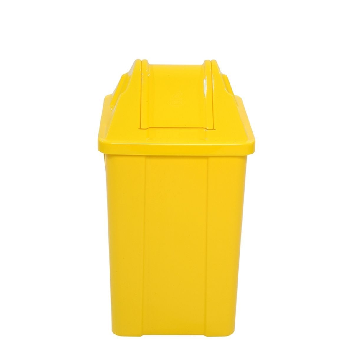 Lixeira quadrada com tampa vai-vem - 60L