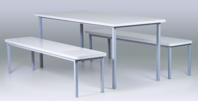 Mesa para Refeitório c/ 02 bancos - 1,80