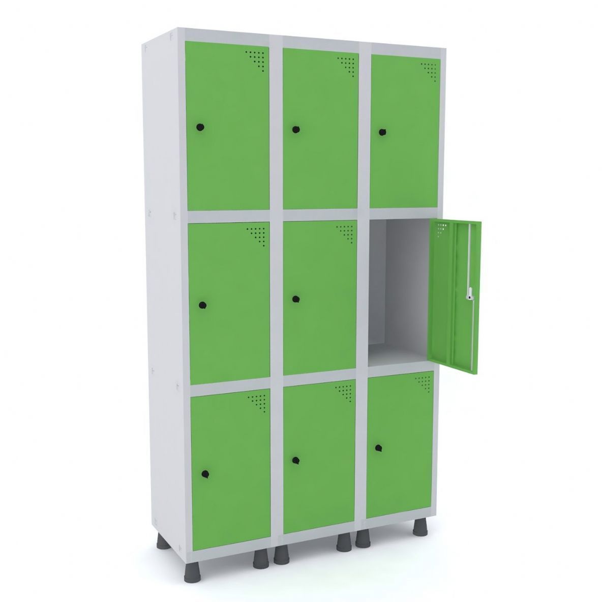 ROUPEIRO DE AÇO 09 PORTAS - 3/9 - FIT