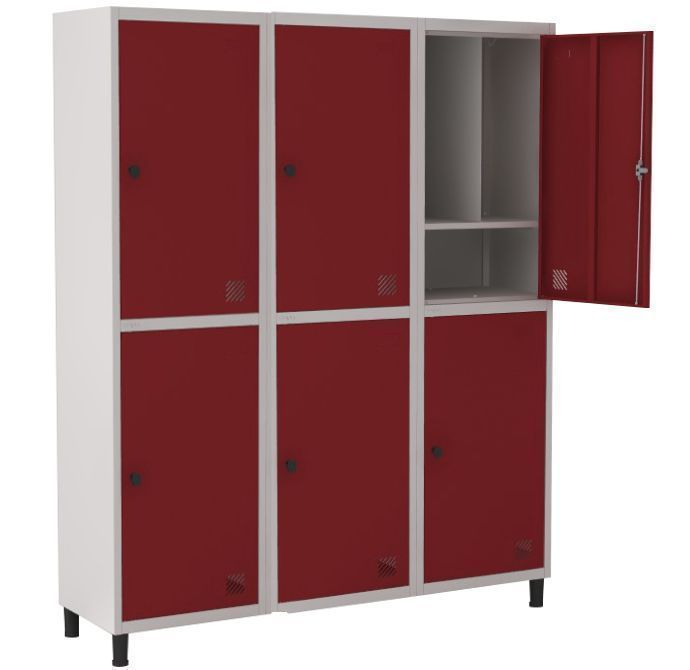 ROUPEIRO INSALUBRE 06 portas com Sapateira EURO